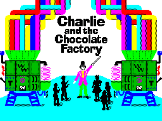 Charlie and the Chocolate Factory title screen for ZX Spectrum